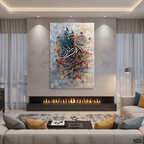 Complete Surah Al-Fatiha Calligraphy with Minarets Abstract Painting