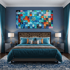 Names of the Prophet (PBUH) Abstract Calligraphy Handmade Painting