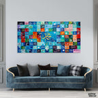 Names of the Prophet (PBUH) Abstract Calligraphy Handmade Painting