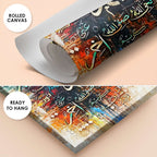 Muhammad (PBUH) Calligraphy and Praise Abstract Handmade Painting