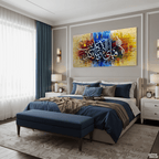 Surah Ar-Rahman "Fabi Ayyi Ala'i" Abstract Handmade Painting