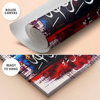 "La Taqnatoo min Rahmatillah" Abstract Mosque Domes Handmade Painting