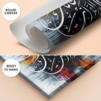 Dua of Yunus "La ilaha illa anta" Abstract Calligraphy Handmade Painting