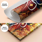 Subhan Allahil Azeem Abstract Multi-Color Calligraphy Handmade Painting