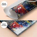 Ayat al-Kursi "Allahu La ilaha illa Huwa" Abstract Calligraphy Painting