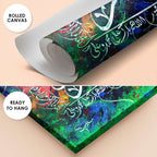 Dua for Protection "Allahumma Ajirna Min An-Nar" Abstract Calligraphy Painting