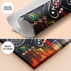 Dua of Yunus "La ilaha illa anta" Mosque Domes Abstract Handmade Painting