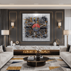 "The Four Quls" Islamic Calligraphy Abstract Handmade Painting